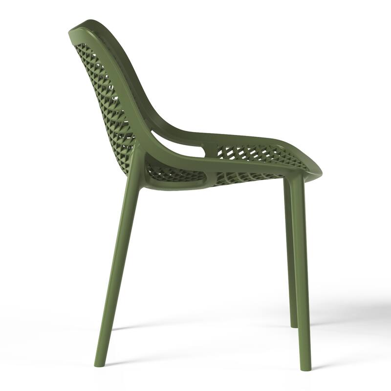 Frond and Form 4-Person Outdoor Square Dining Set