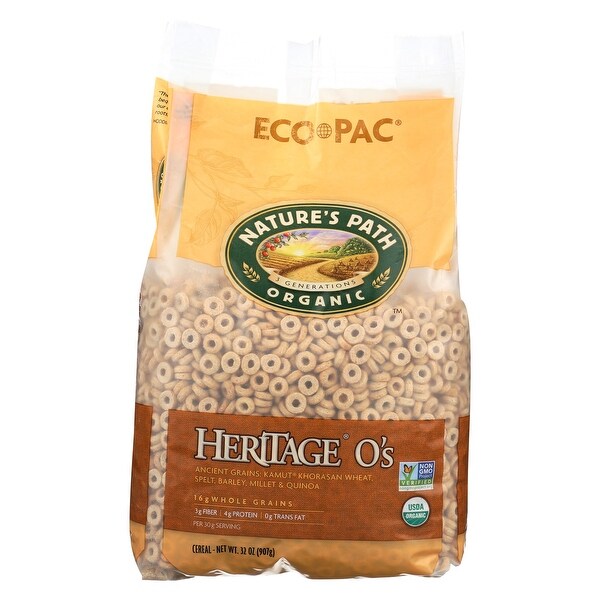 Nature's Path Organic Heritage O's Cereal - Case of 6 - 32 oz.