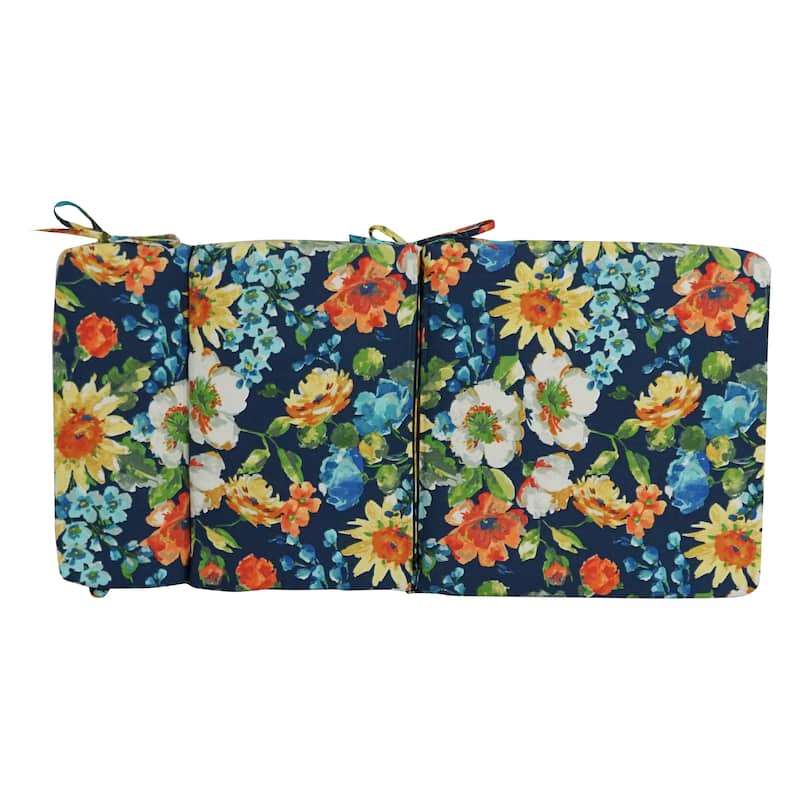 22-inch by 45-inch Three-section Outdoor Seat/Back Chair Cushion
