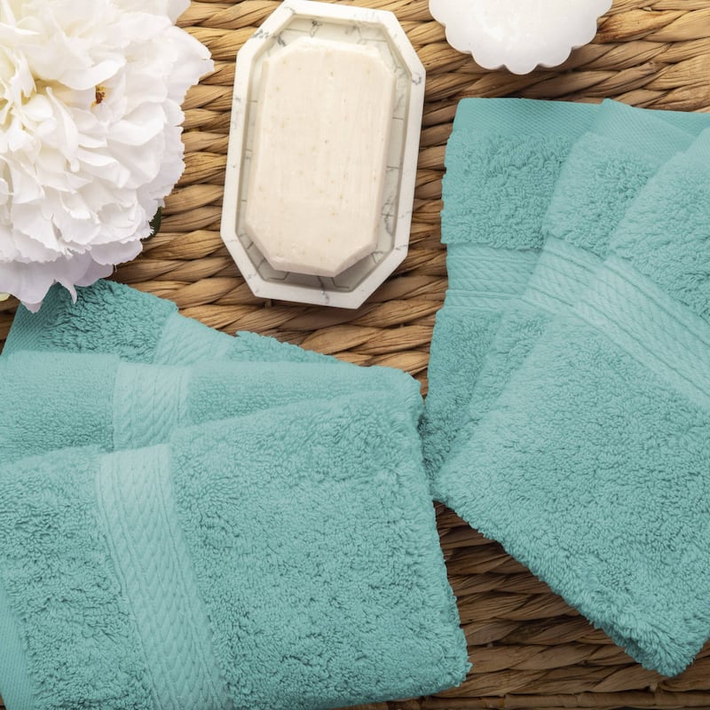 Superior Egyptian Cotton Pile Heavyweight Face Towel Set of 6