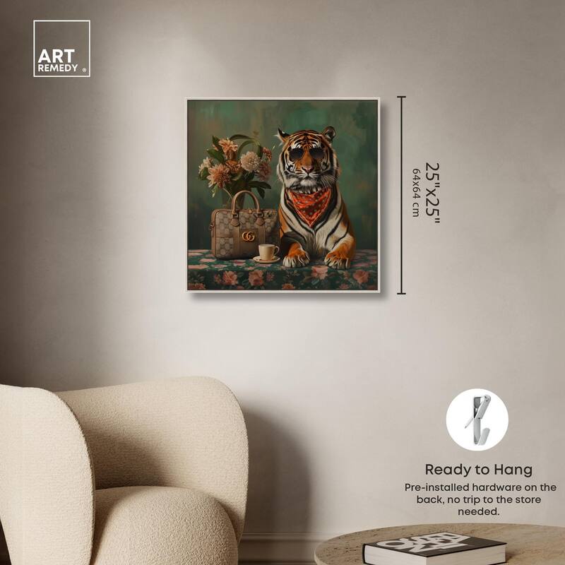 Fanciful Tiger Canvas by Art Remedy