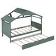 preview thumbnail 52 of 89, Skylight House Kids Bed Frame with Trundle Bed