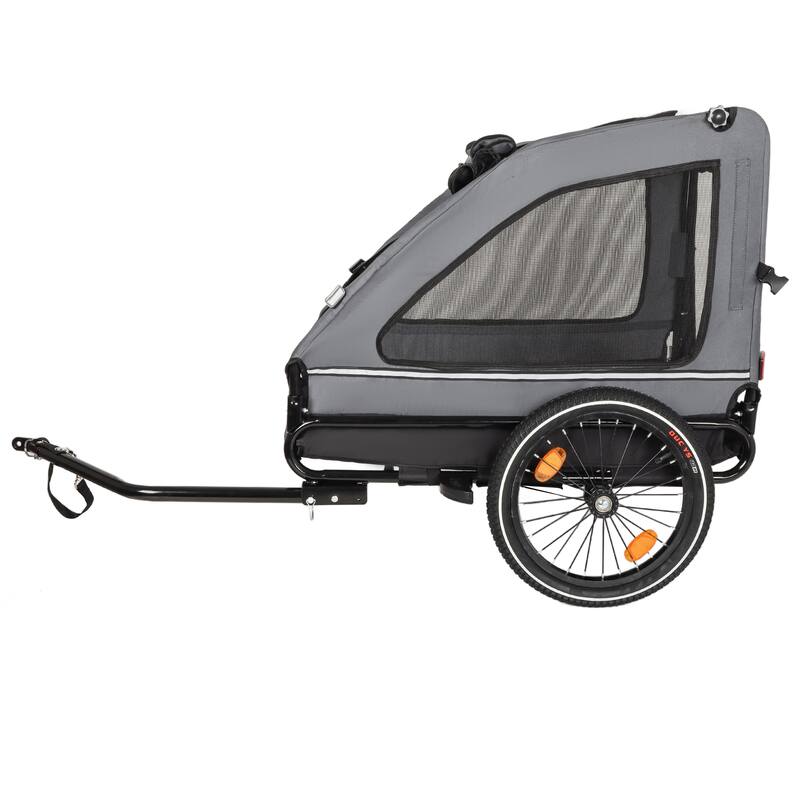 Pet Bike Trailer Dog Cart for Bicycle,Suitable for Small and Medium Pets, Easy Folding Cart Frame, Non-Slip Floor