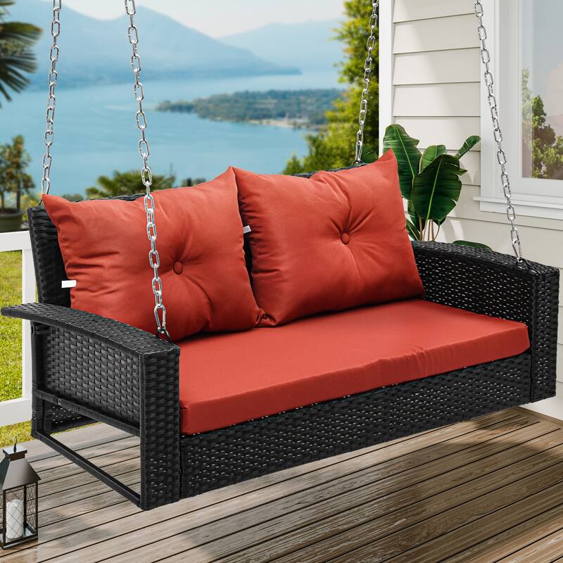 2 Person Porch Swing - Red