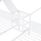 preview thumbnail 8 of 16, Kids and Baby Twin Size Double Platform Bed with House-shaped Headboard,Built-in Nightstand