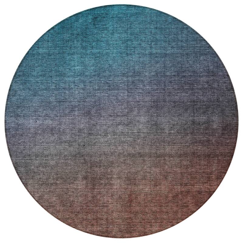 HomeRoots Ombre Transitional Rectangle Outdoor Rug