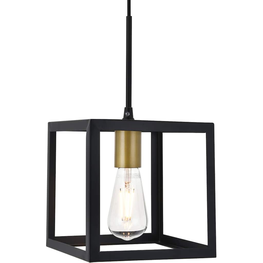 Elegant Lighting Resolute Single Light 8" Wide Mini Pendant