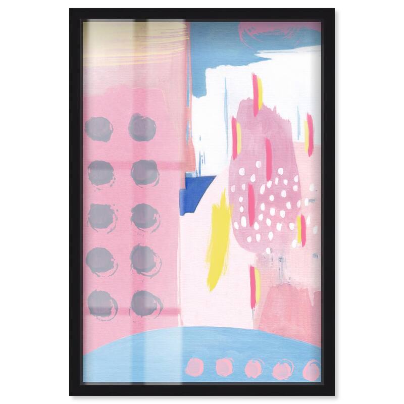 Doll Memories - Pretty blue Shadowbox by Art Remedy - Black - 10" x 15"