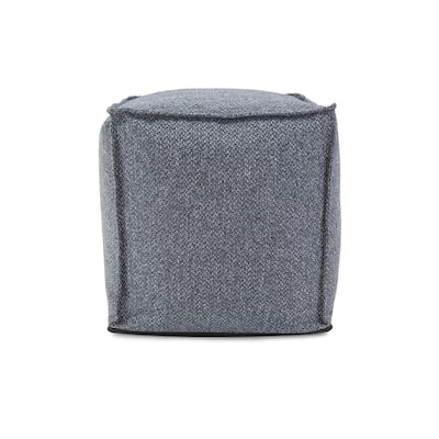 Allan Andrews Square Pouf Panama Indigo