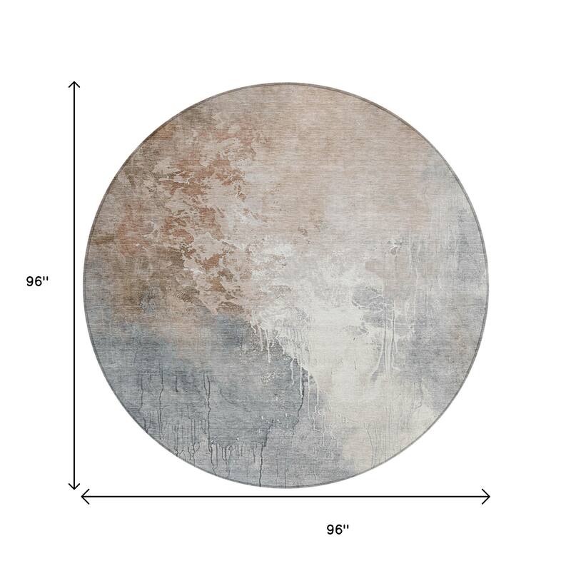 HomeRoots Abstract Transitional Rectangle Outdoor Rug