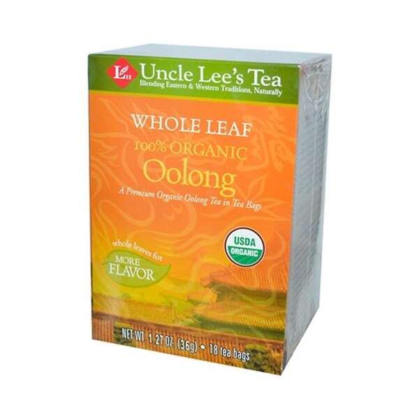 Uncle Lees Tea 0 100 Percent Organic Oolong Whole Leaf Case