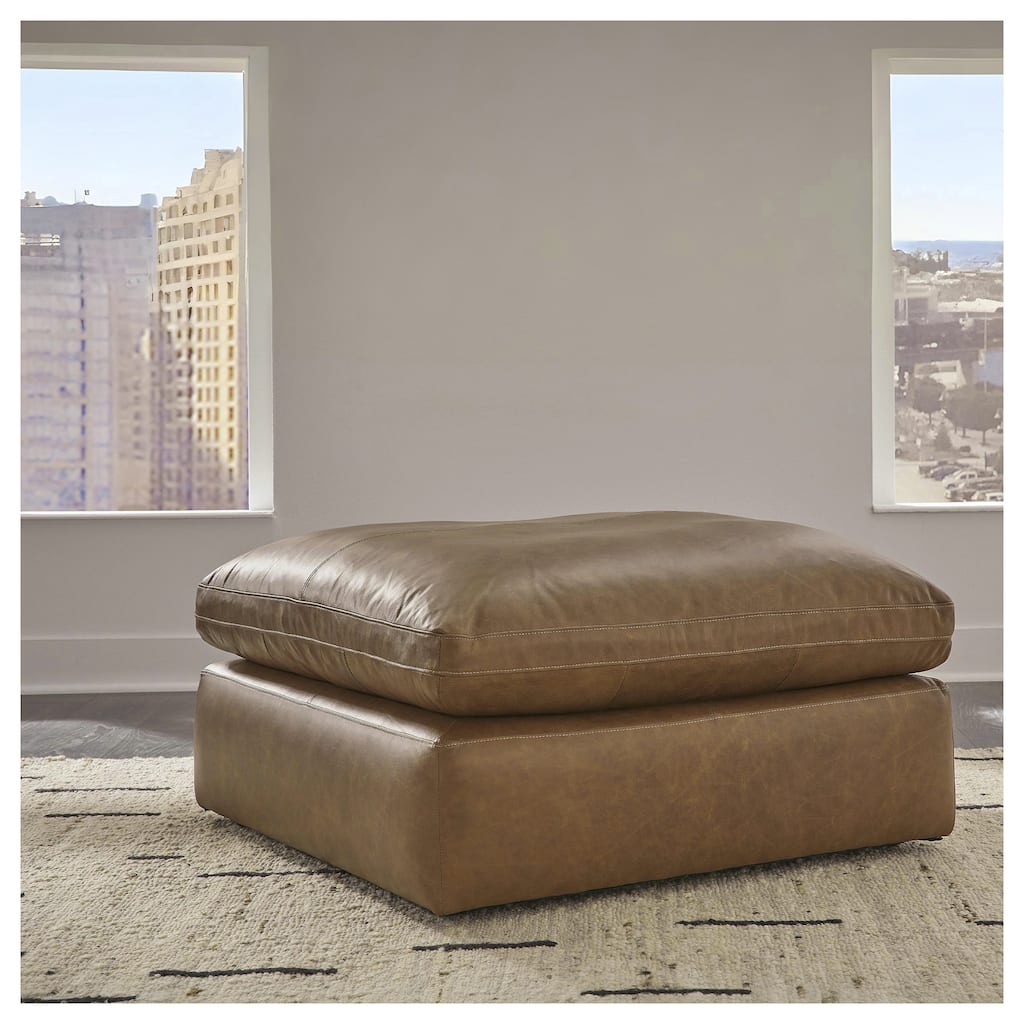 Signature Design by Ashley Emilia Brown Oversized Accent Ottoman