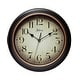 preview thumbnail 1 of 16, Copper Grove Kaffir 12-inch Classic Kitchen Round Clock - 12 x 2 x 12 - 12 x 2 x 12 Precedent
