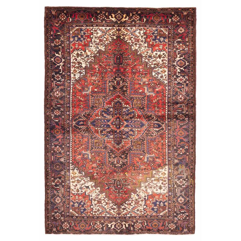 ECARPETGALLERY Hand-knotted Sarabi Red Wool Rug - 6'6 x 9'8