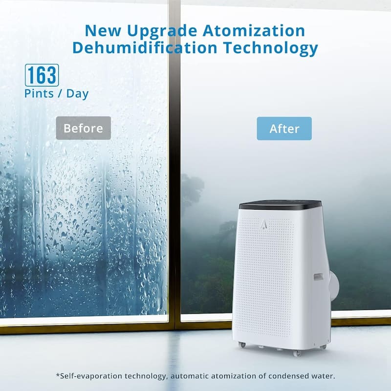 14,000Btus Portable Air Conditioner with Remote Control - N/A