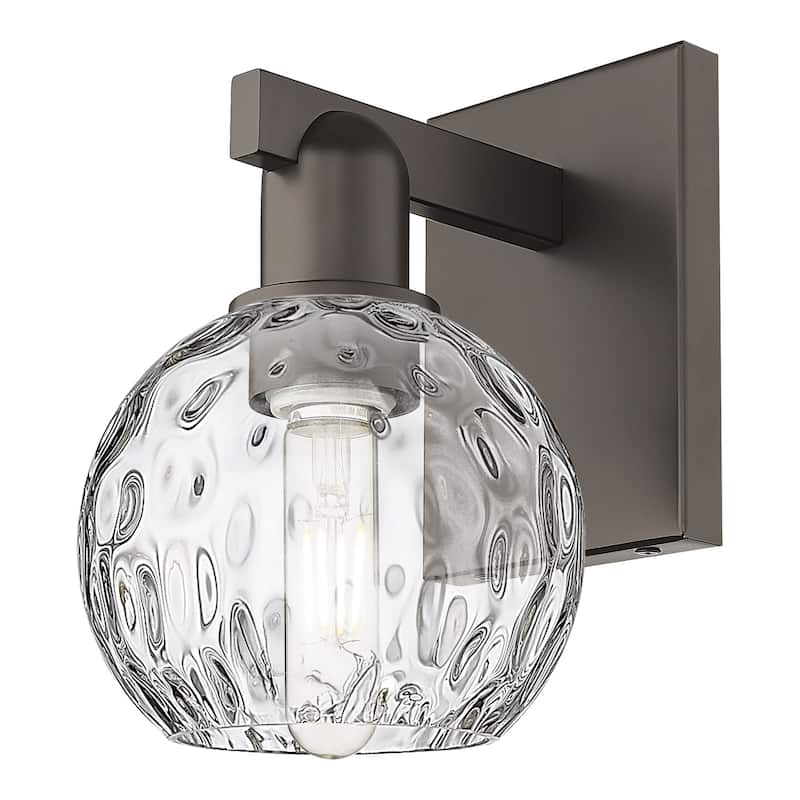 Innovations Lighting 716-1W-10-6 Athens Water Glass Sconce Athens - Oil Rubbed Bronze / Clear Water Glass