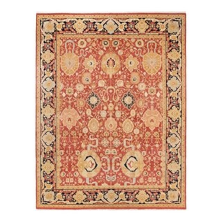 Overton Mogul, One-of-a-Kind Hand-Knotted Area Rug - Orange, 9' 1" x 11' 10" - 9' 1" x 11' 10"