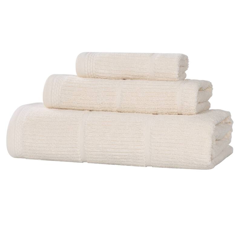 Superior Milo Smart Twist Viscose Cotton Blend 3 Piece Towel Set