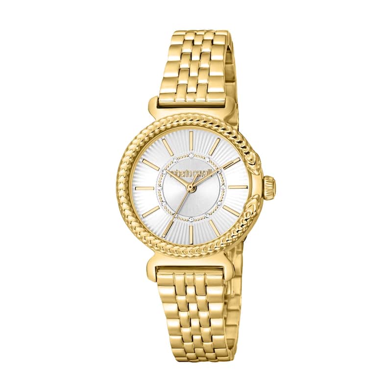 Roberto Cavalli Women RC5L061M0055 Quartz Watch - Gold-Tone