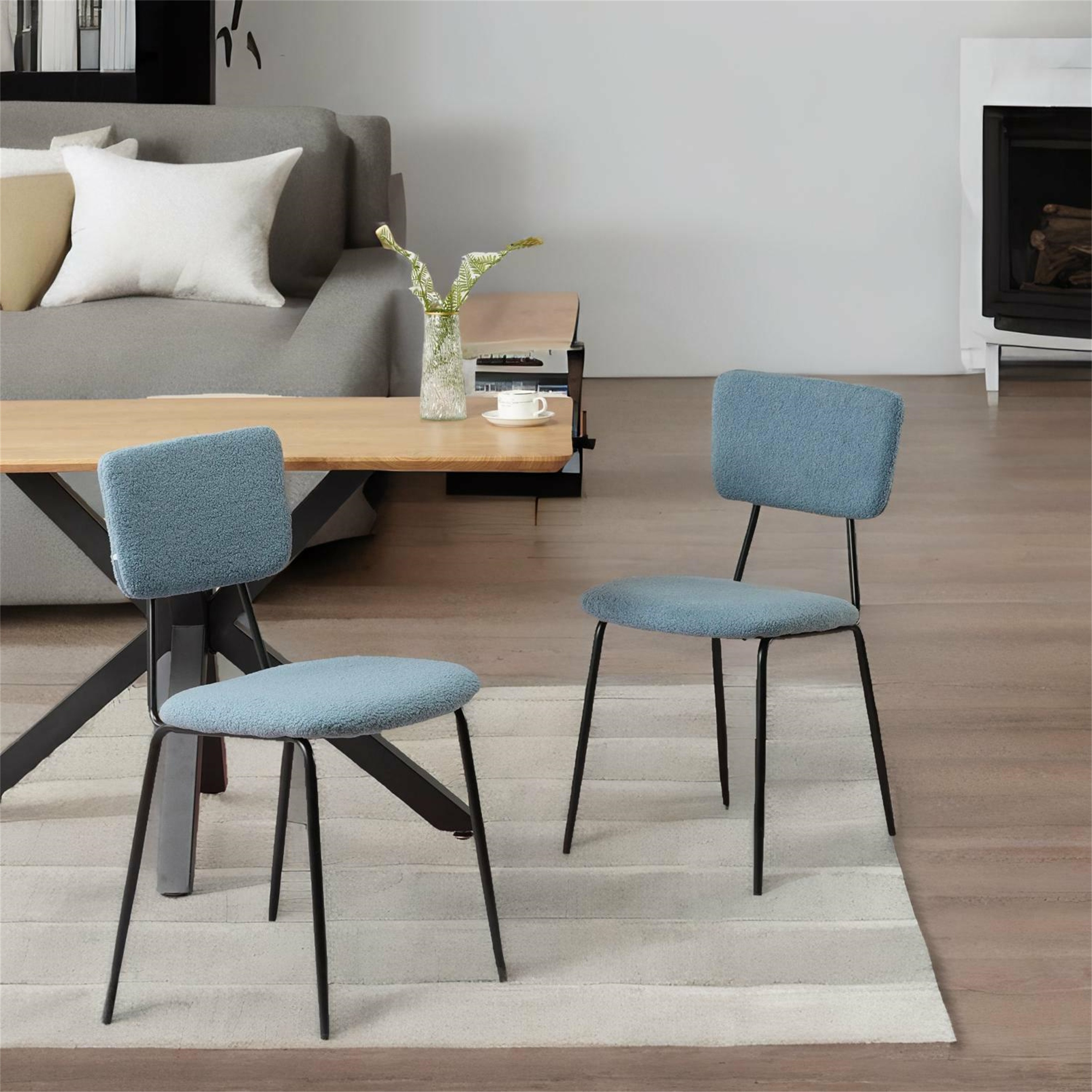 Fur throws for dining chairs hot sale