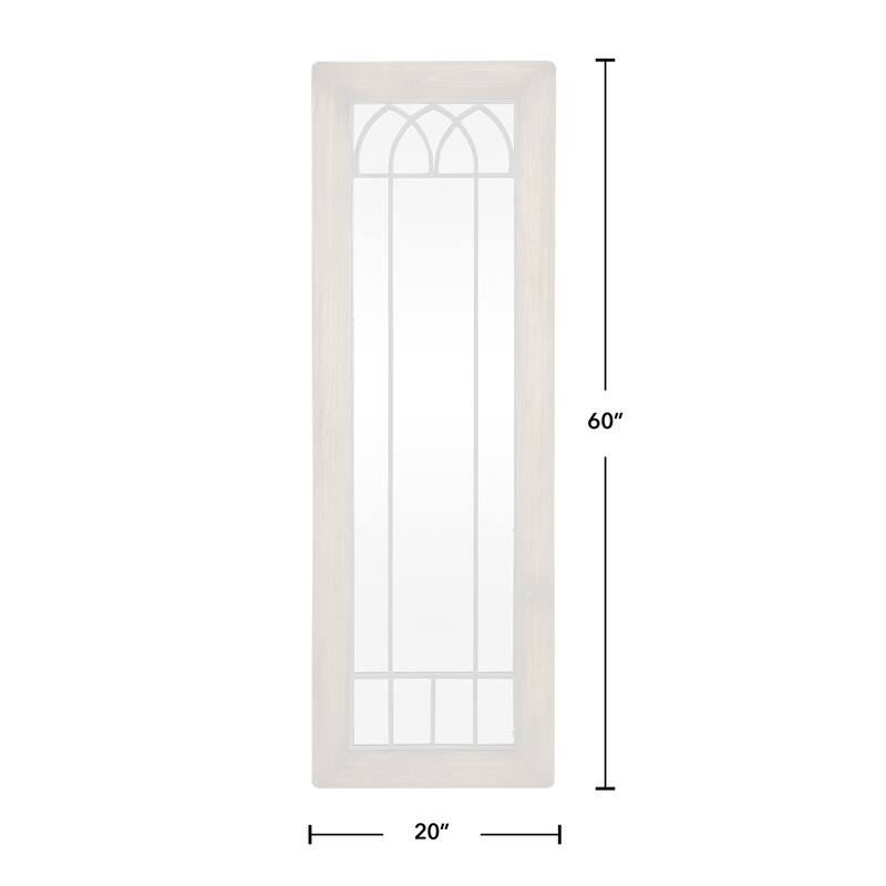 FirsTime & Co. Walnut Larisa Farmhouse Arch Full Length Standing Mirror, Wood
