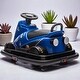 preview thumbnail 5 of 36, 12V Electric Bumper Car for Kids Ages 3-5, 360° Spin Ride-On with LED Lights, Collision Sounds, Horn & Music, Dual Motor Drive