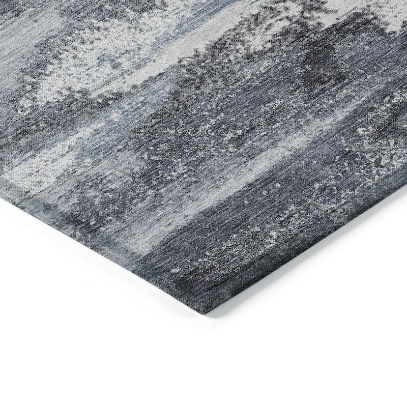 HomeRoots Abstract Transitional Rectangle Outdoor Rug