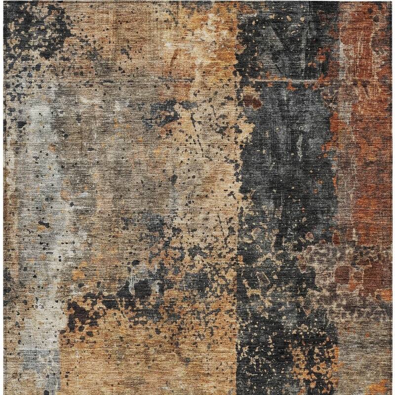HomeRoots Abstract Transitional Rectangle Outdoor Rug