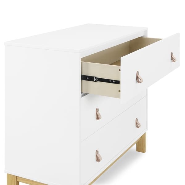 Legacy 3 Drawer Dresser with Leather Pulls - Bed Bath & Beyond - 39831771