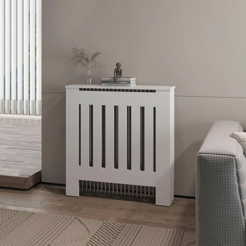 Rio Radiator Cover with Storage, Space, Saving Design - White
