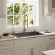 preview thumbnail 82 of 82, Karran Drop-In Quartz 33 in. 1-Hole Single Bowl Kitchen Sink Kit