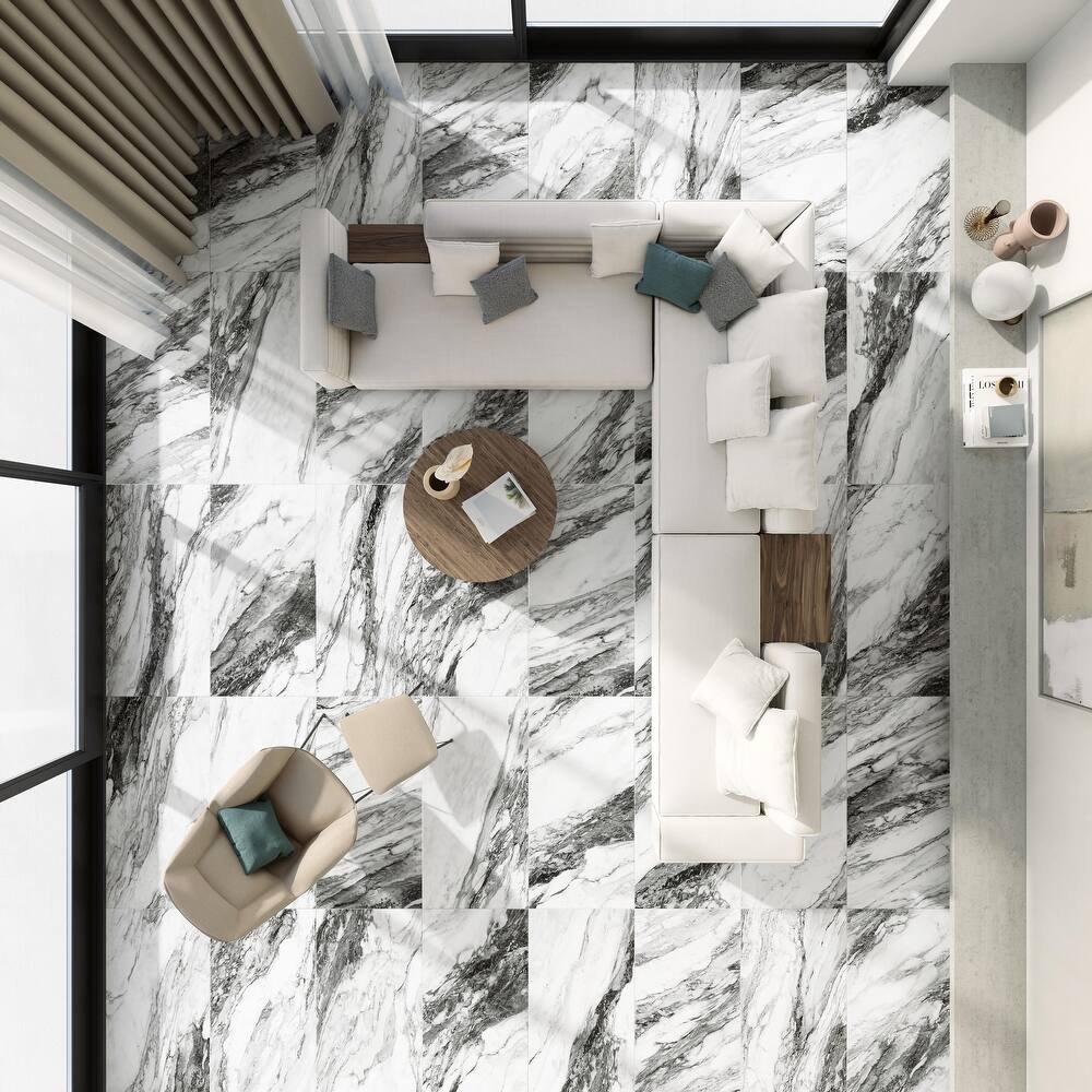 Merola Tile Touche Zebre 23-1/2" x 47-1/8" Porcelain Floor and Wall Tile