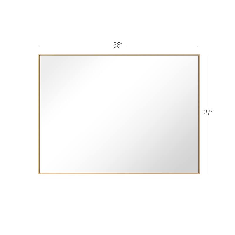 Rectangle Aluminum Framed Wall Mirror Bathroom Vanity Mirror