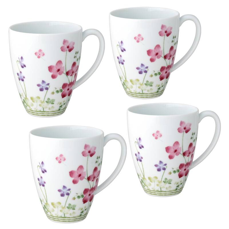Noritake Bloomington Road Set of 4 Mugs, 16 oz. - Multi-Color - 4 Piece
