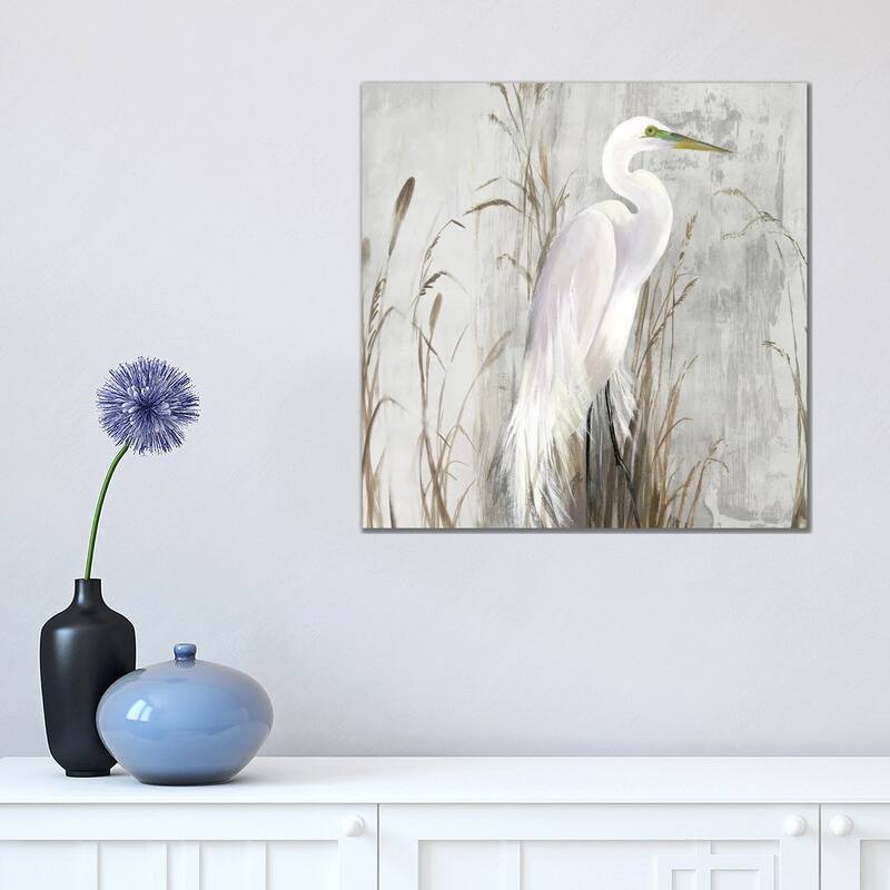 iCanvas "Heron in the Reeds" by Aimee Wilson Canvas Print - 18x18x1.5