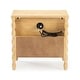 preview thumbnail 17 of 39, Max and Lily Jenny Lind Nightstand with 1 Drawer and Charging Station