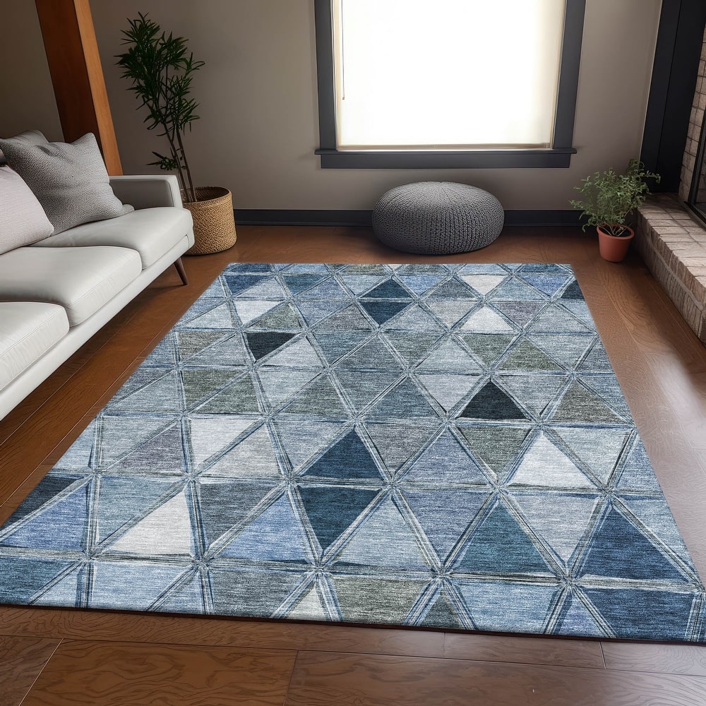 Premium Washable Super Soft Contemporary Mosaic Mayfield Rug