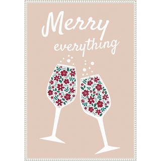 Merry Lean Merry Everything by Emeliemaria (23 x 33 in.), Framed Canvas Wall Art ...