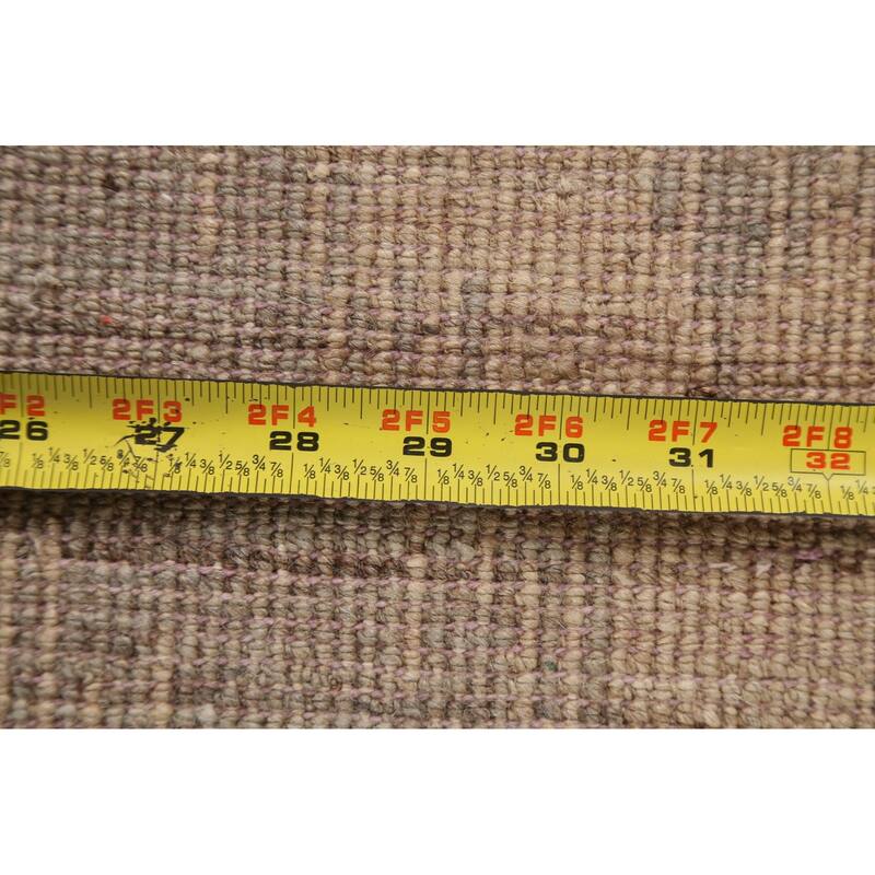 Geometric Gabbeh Kashkoli Wool Runner Rug Hand-knotted Oriental Carpet - 2'6" x 10'9"