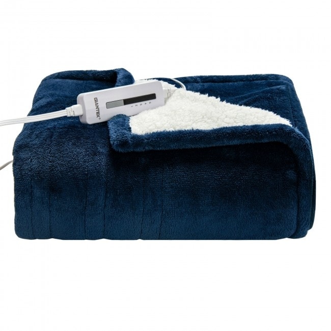 Electric Heated Throw Flannel and Sherpa Double-sided Flush Blanket - On  Sale - Bed Bath u0026 Beyond - 35448207