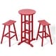 preview thumbnail 2 of 9, Laguna Hdpe All Weather Outdoor Patio Bistro Bar Set (3-Piece Set)