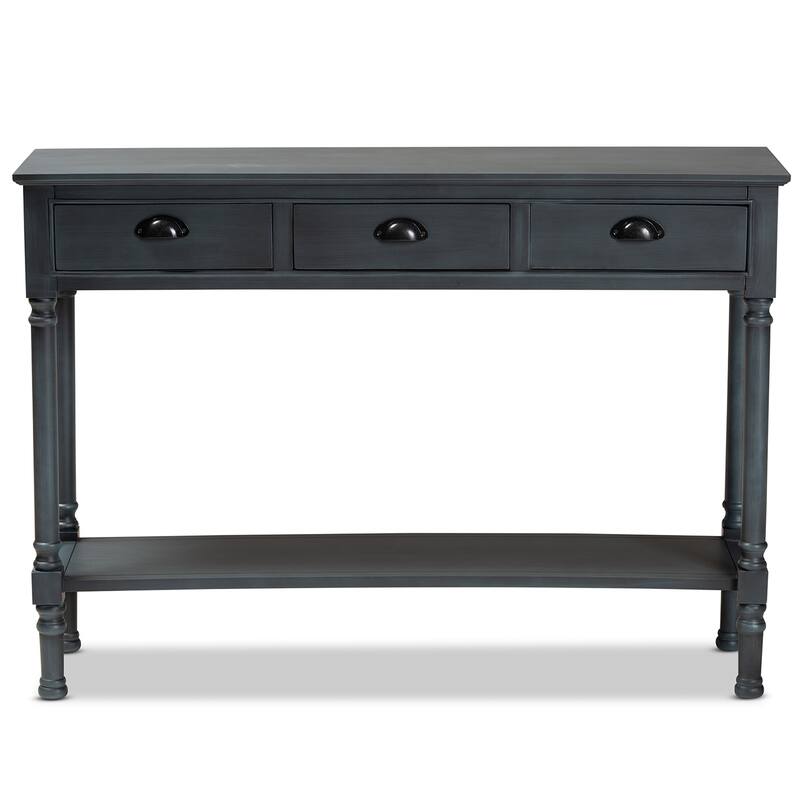 Garvey 3-Drawer Wood Entryway Console Table