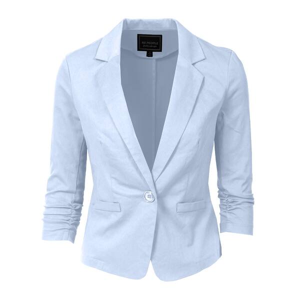 Shop Ne People Women S 3 4 Sleeve Casual Blazer S 3xl Newj100
