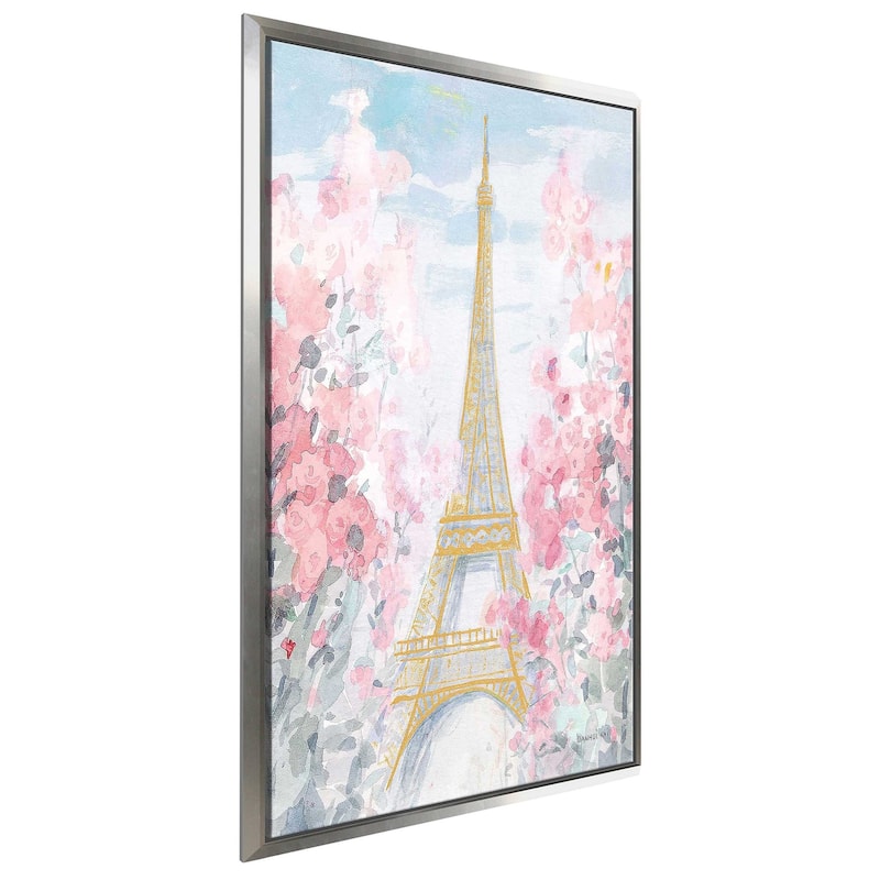 "Pastel Paris III" Print on Floating Canvas