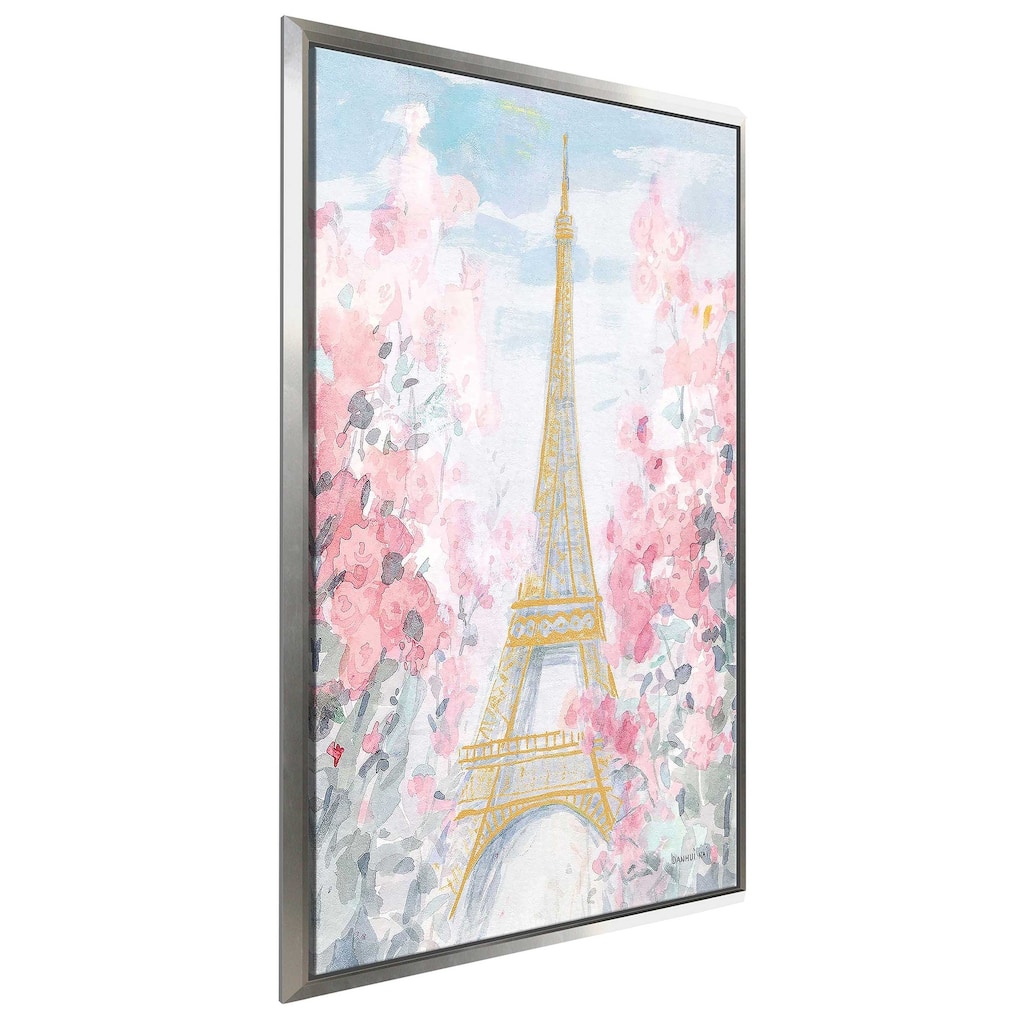 "Pastel Paris III" Print on Floating Canvas