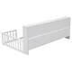 preview thumbnail 7 of 35, Floor Bed for Kids with Safety Guardrails & Bedside Bookcase, Wood Montessori Bed Frame with Shelves for Girls & Boys