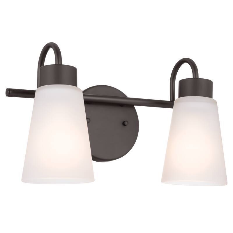 Kichler Lighting Erma 13.5 in. 2-Light Traditional Bathroom Vanity Light - Olde Bronze - 13.5