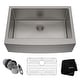 preview thumbnail 1 of 12, KRAUS Standart PRO Stainless Steel 30 in 1-Bowl Farmhouse Kitchen Sink