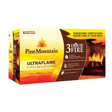 Shop Pine Mountain 41525 01351 Ultra Flame Firelog 3 Hour 6 Pack