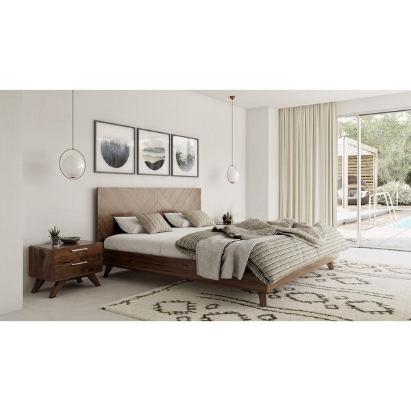 Modrest Soren Modern Walnut Bed Bed Bath Beyond 30950924